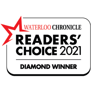 We are the Diamond winner of BEST MEDICAL SPA in Kitchener Waterloo for the 2021 Waterloo Chronicle Reader’s Choice Awards