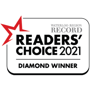 We are the Diamond winner of BEST MEDICAL SPA in Kitchener Waterloo for the 2021 Waterloo Region Record Reader’s Choice Awards